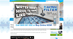 Desktop Screenshot of justwaterfilters.co.nz