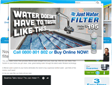 Tablet Screenshot of justwaterfilters.co.nz